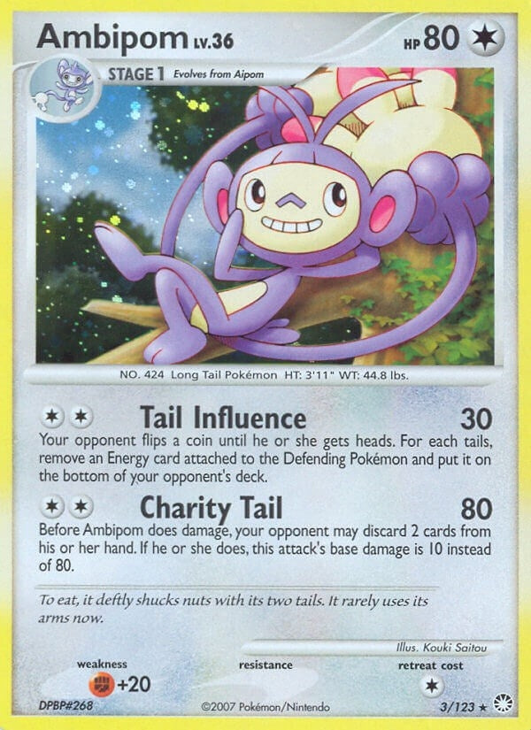Image for Ambipom (Mysterious Treasures) (3/123) - Pokemon