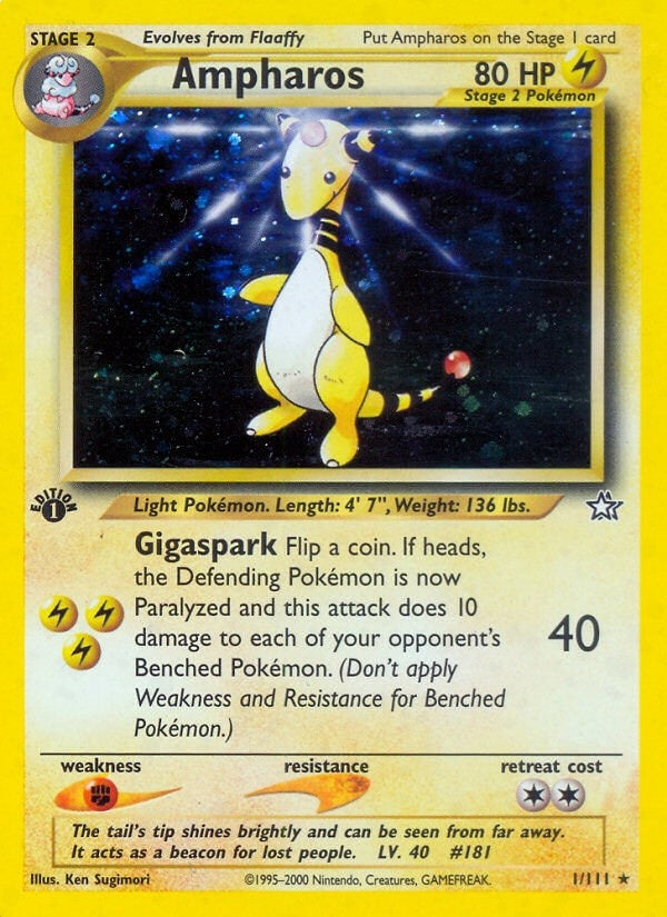 Image for Ampharos (Neo Genesis) (001/111) - Pokemon