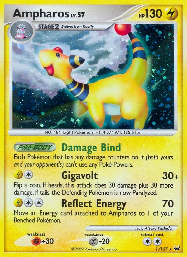 Image for Ampharos (Platinum) (1/127) - Pokemon