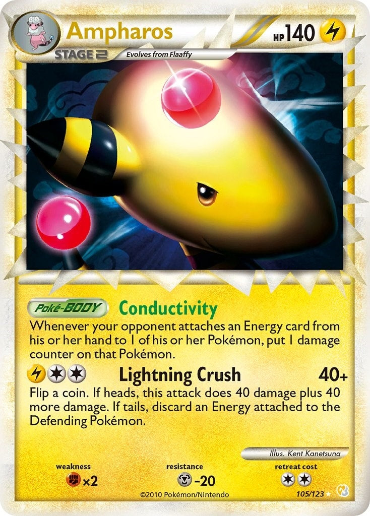 Image for Ampharos (Prime) (HeartGold SoulSilver) (105/123) - Pokemon