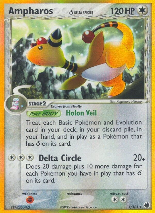 Image for Ampharos (Delta Species) (Dragon Frontiers) (1/101) - Pokemon