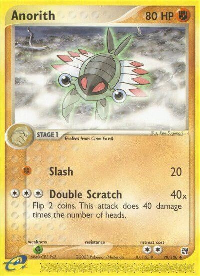 Image for Anorith (Sandstorm) (28/100) - Pokemon