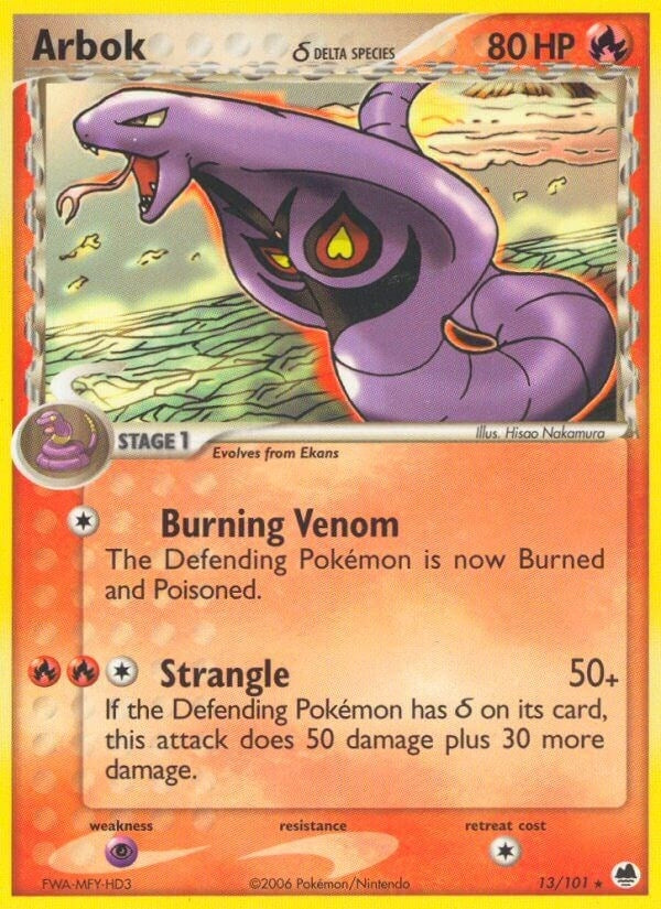 Image for Arbok (Delta Species) (Dragon Frontiers) (13/101) - Pokemon