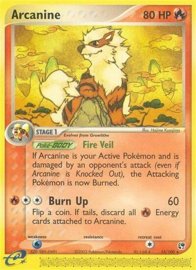 Image for Arcanine (Sandstorm) (15/100) - Pokemon