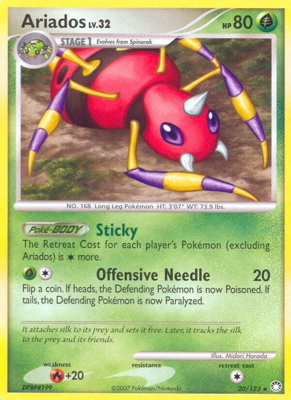 Image for Ariados (Mysterious Treasures) (20/123) - Pokemon