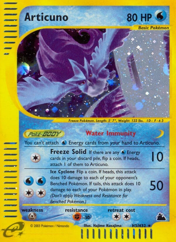 Image for Articuno (H3) (Skyridge) (H03/H32) - Pokemon