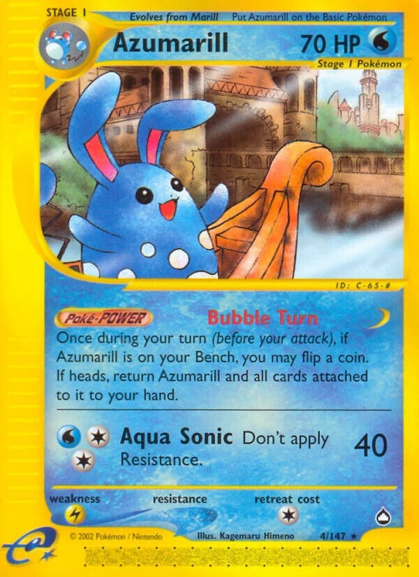 Image for Azumarill (Aquapolis) (004/147) - Pokemon