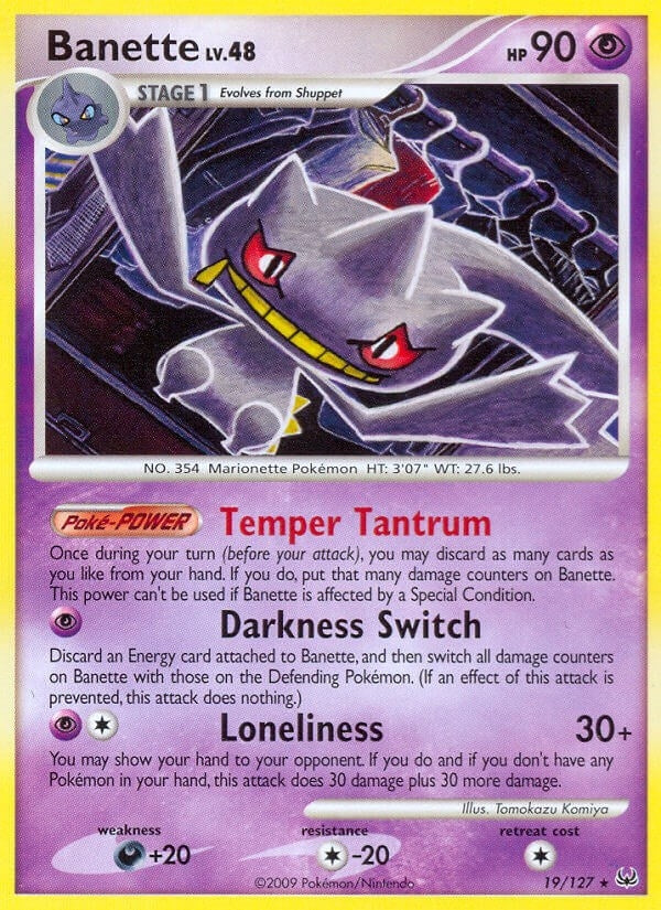 Image for Banette (Platinum) (19/127) - Pokemon