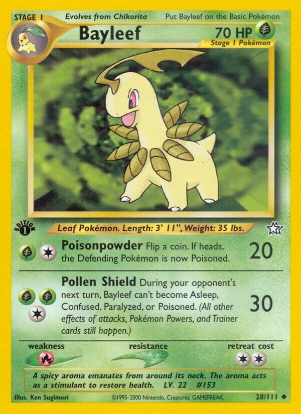 Image for Bayleef (28) (Neo Genesis) (028/111) - Pokemon