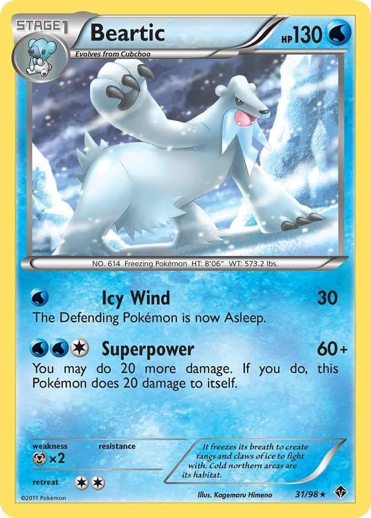 Image for Beartic (31) (Emerging Powers) (31/98) - Pokemon