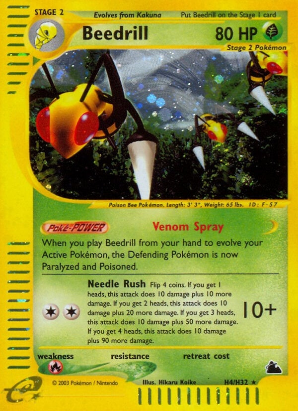 Image for Beedrill (H4) (Skyridge) (H04/H32) - Pokemon