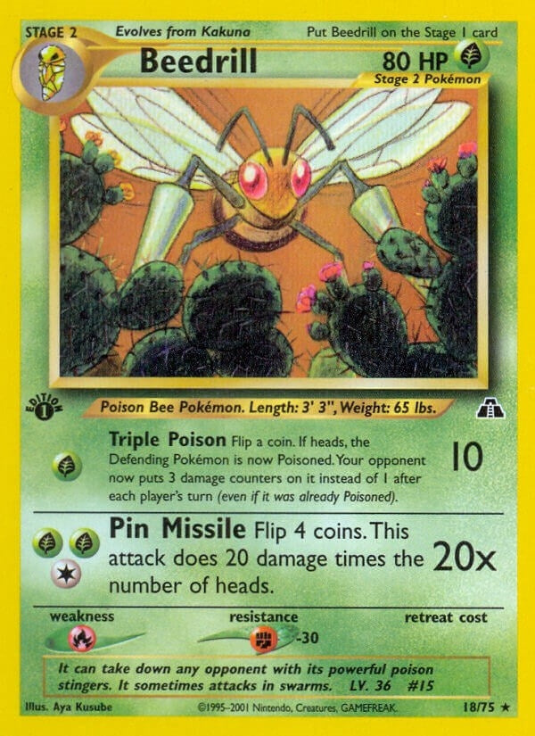 Image for Beedrill (Neo Discovery) (18/75) - Pokemon