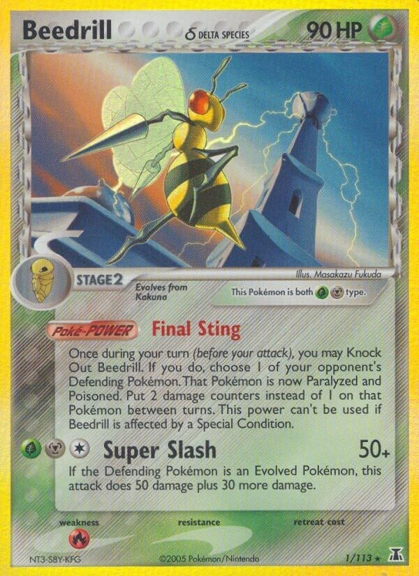 Image for Beedrill (Delta Species) (Delta Species) (1/113) - Pokemon