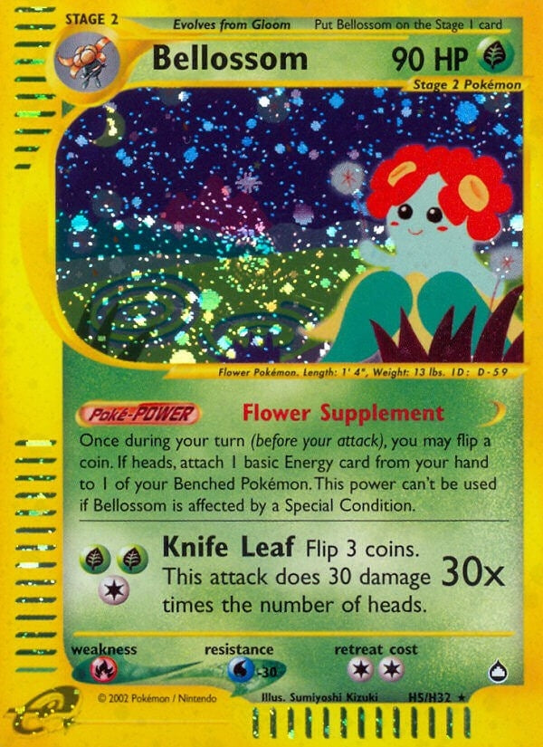 Image for Bellossom (H5) (Aquapolis) (H05/H32) - Pokemon