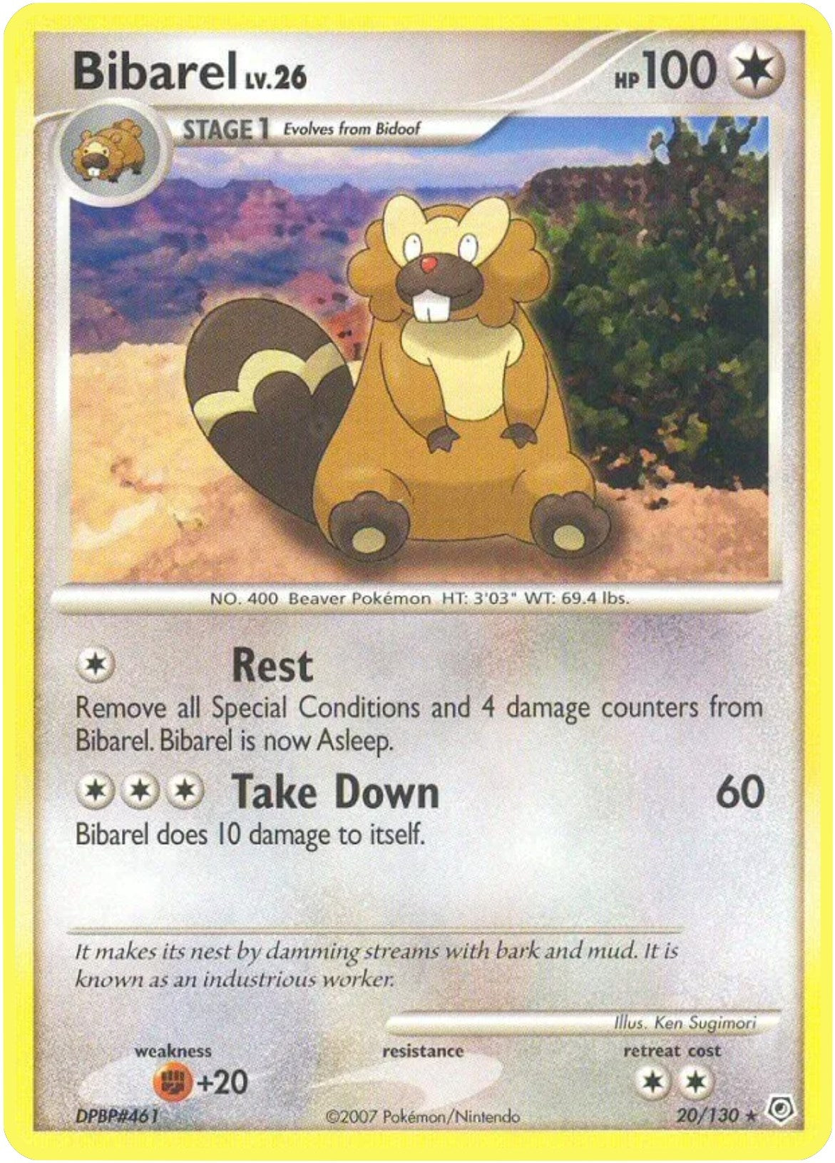 Image for Bibarel (Diamond and Pearl) (20/130) - Pokemon
