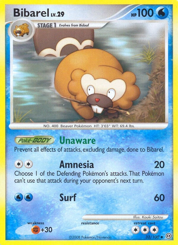 Image for Bibarel (Stormfront) (32/100) - Pokemon