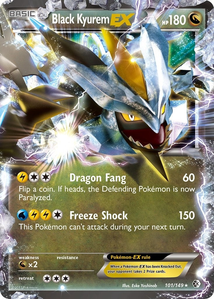Image for Black Kyurem EX (Boundaries Crossed) (101/149) - Pokemon