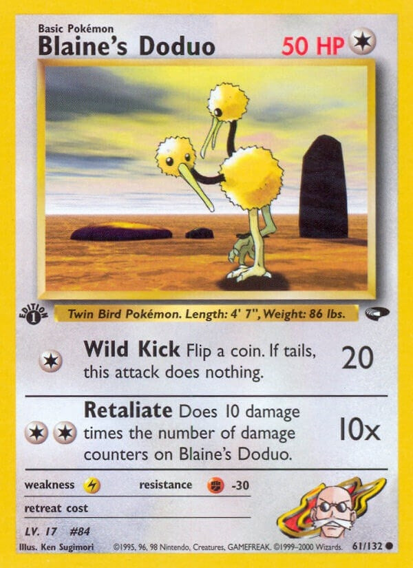 Image for Blaine's Doduo (Gym Challenge) (061/132) - Pokemon