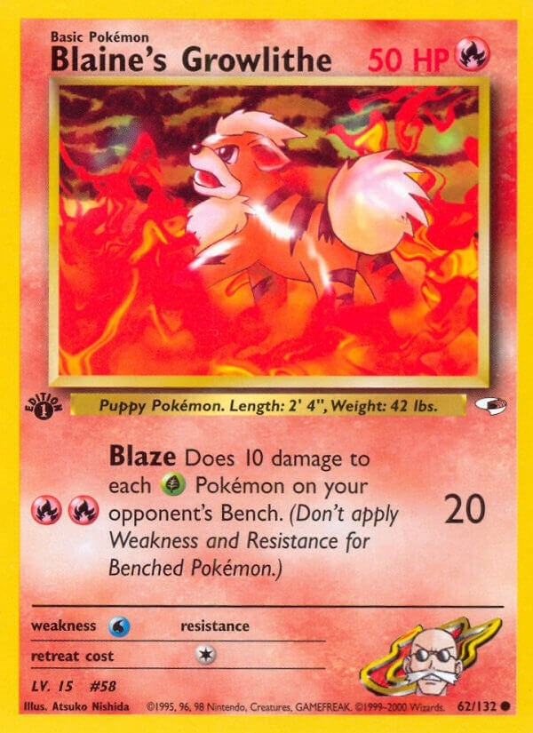 Image for Blaine's Growlithe (62) (Gym Heroes) (062/132) - Pokemon