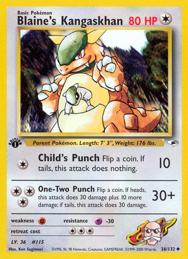 Image for Blaine's Kangaskhan (Gym Heroes) (036/132) - Pokemon