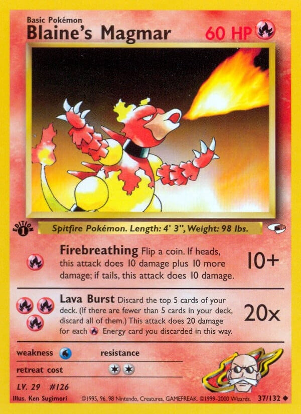 Image for Blaine's Magmar (Gym Heroes) (037/132) - Pokemon