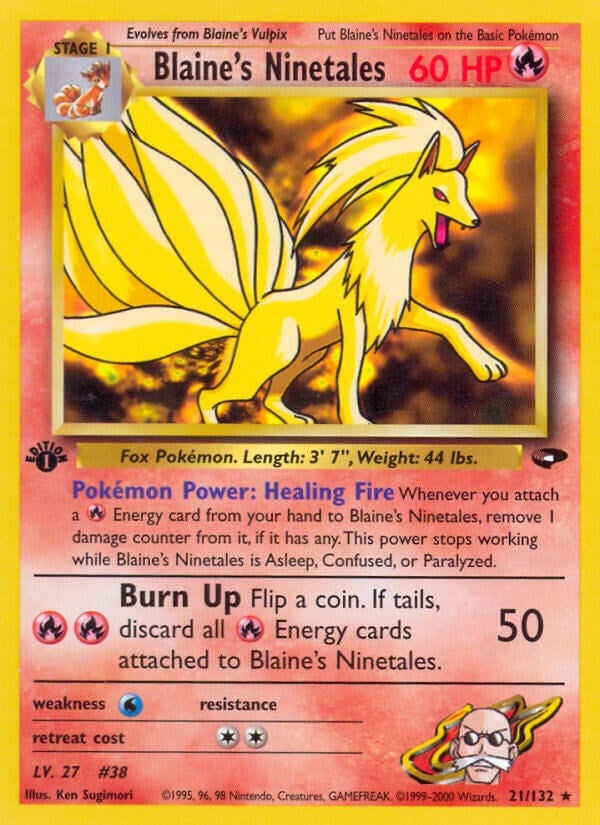Image for Blaine's Ninetales (Gym Challenge) (021/132) - Pokemon