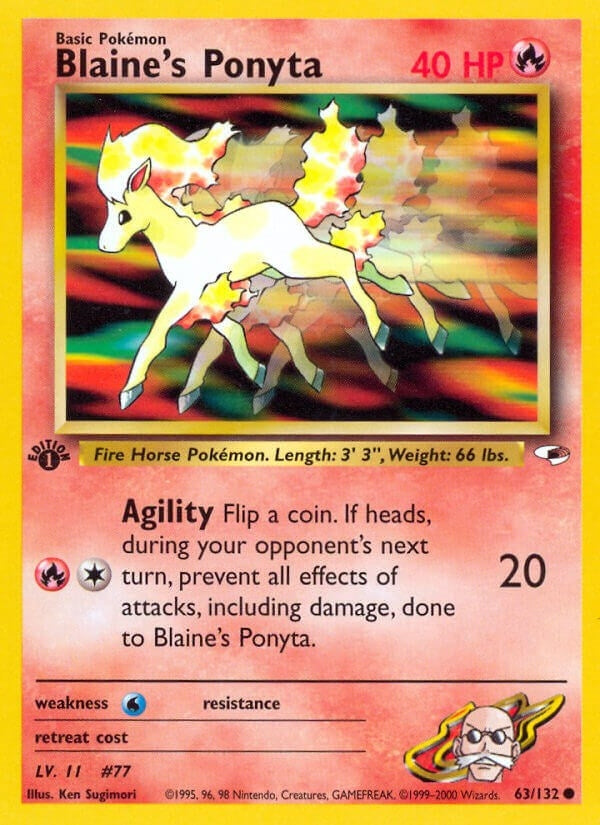 Image for Blaine's Ponyta (Gym Heroes) (063/132) - Pokemon