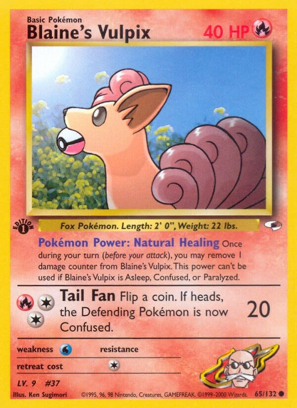 Image for Blaine's Vulpix (Gym Heroes) (065/132) - Pokemon