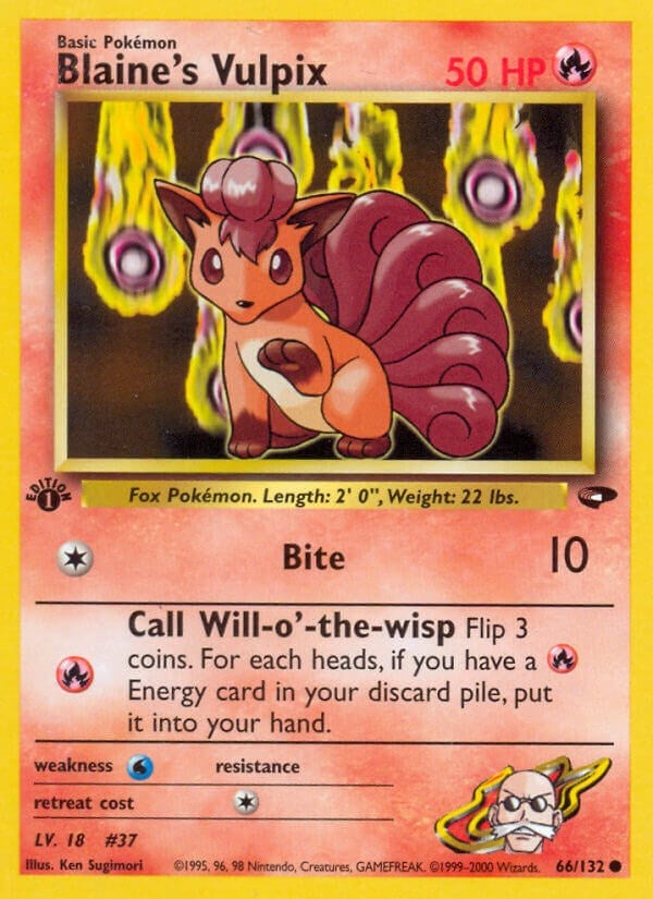 Image for Blaine's Vulpix (Gym Challenge) (066/132) - Pokemon
