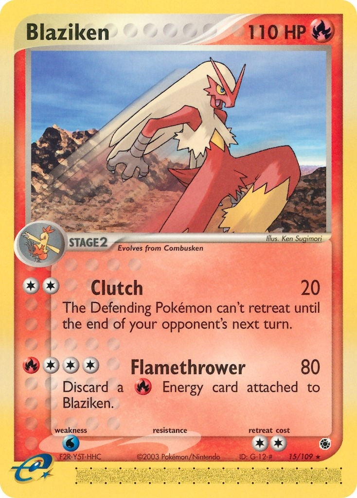 Image for Blaziken (Ruby and Sapphire) (15/109) - Pokemon
