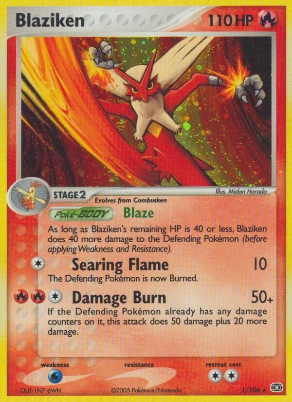 Image for Blaziken (Emerald) (1/106) - Pokemon