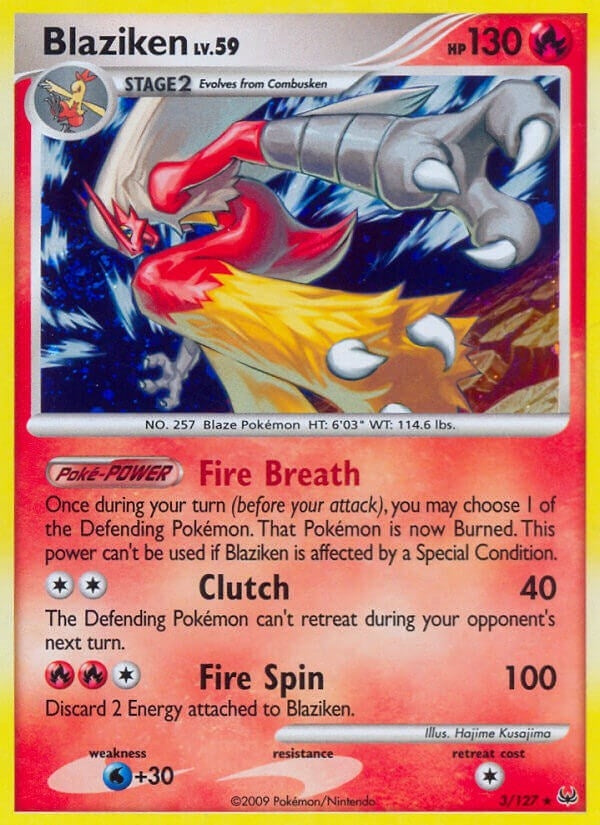 Image for Blaziken (Platinum) (3/127) - Pokemon