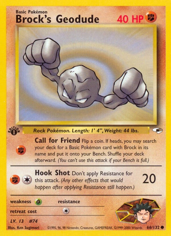 Image for Brock's Geodude (66) (Gym Heroes) (066/132) - Pokemon