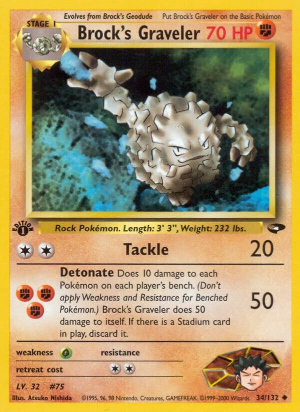 Image for Brock's Graveler (Gym Challenge) (034/132) - Pokemon