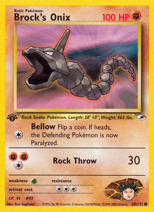 Image for Brock's Onix (69) (Gym Heroes) (069/132) - Pokemon