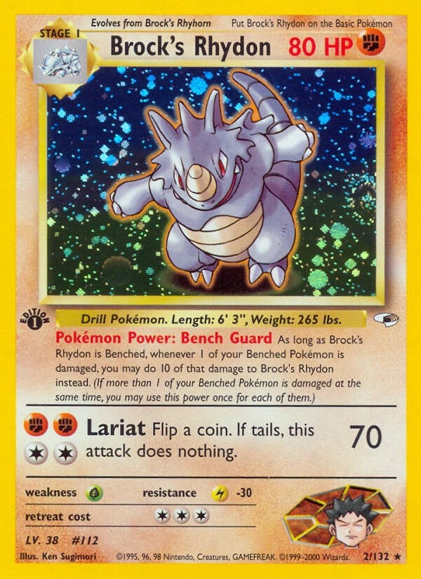 Image for Brock's Rhydon (Gym Heroes) (002/132) - Pokemon