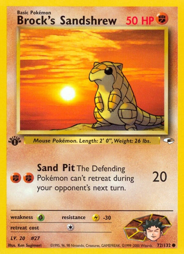Image for Brock's Sandshrew (72) (Gym Heroes) (072/132) - Pokemon