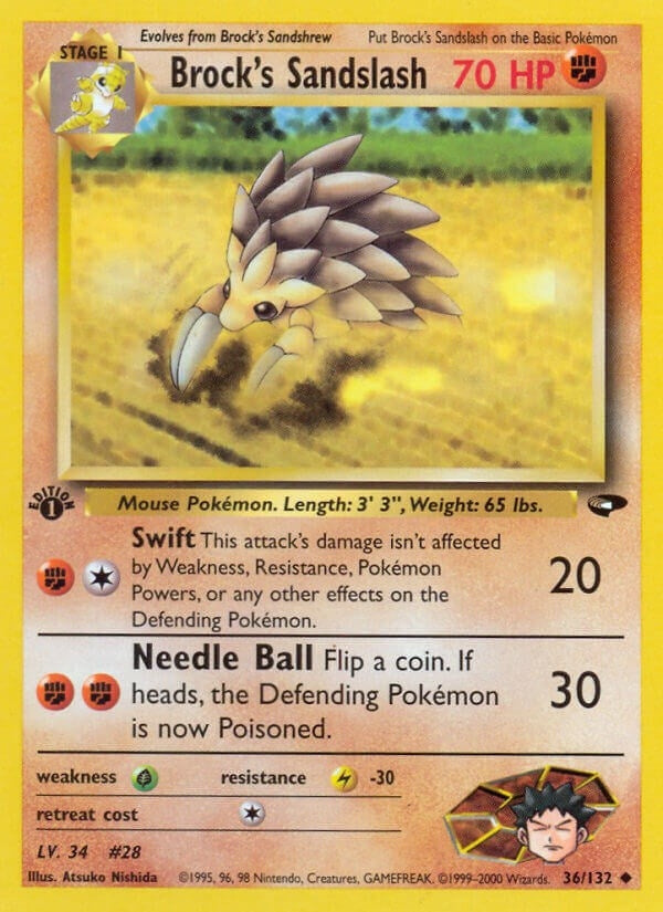 Image for Brock's Sandslash (Gym Challenge) (036/132) - Pokemon