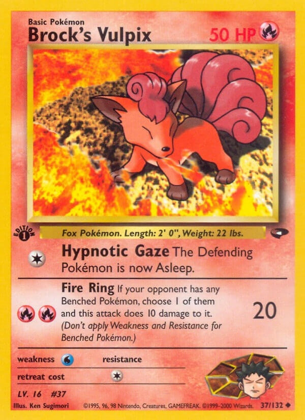 Image for Brock's Vulpix (Gym Challenge) (037/132) - Pokemon