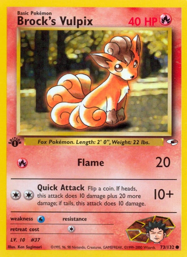 Image for Brock's Vulpix (Gym Heroes) (073/132) - Pokemon