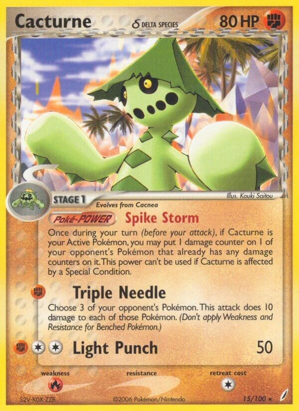 Image for Cacturne (Delta Species) (Crystal Guardians) (15/100) - Pokemon