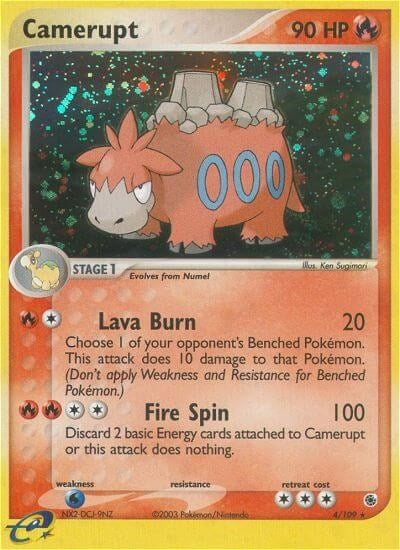 Image for Camerupt (Ruby and Sapphire) (4/109) - Pokemon