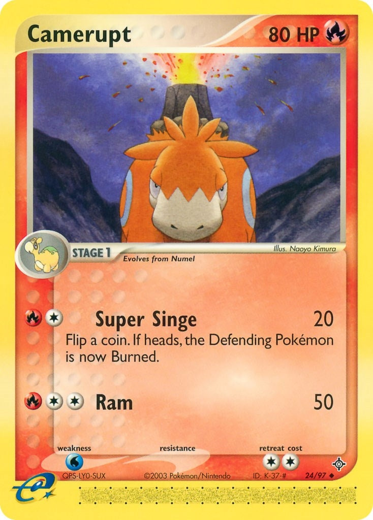 Image for Camerupt (Dragon) (24/97) - Pokemon