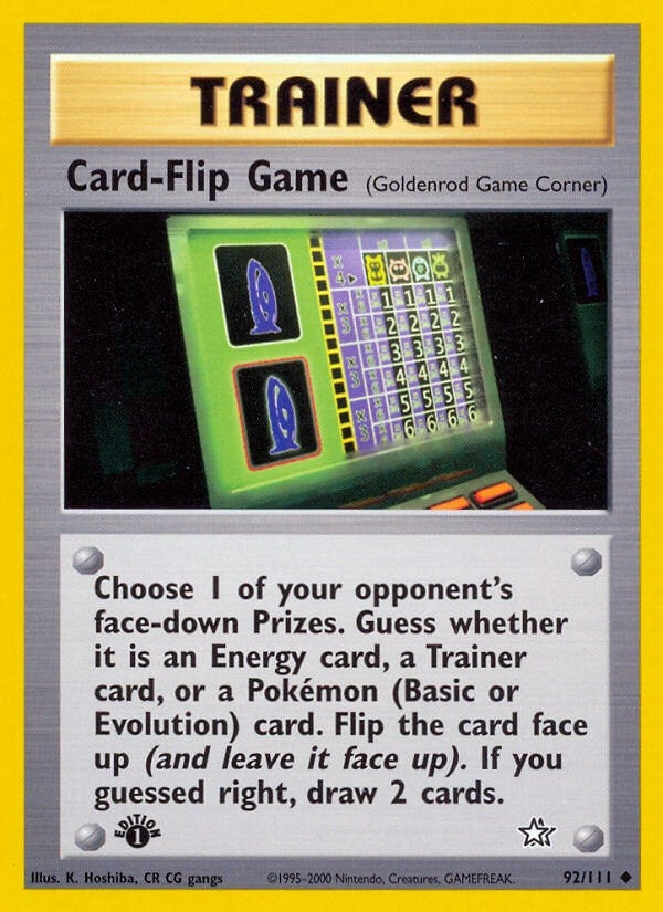 Image for Card-Flip Game (Goldenrod Game Corner) (Neo Genesis) (092/111) - Pokemon