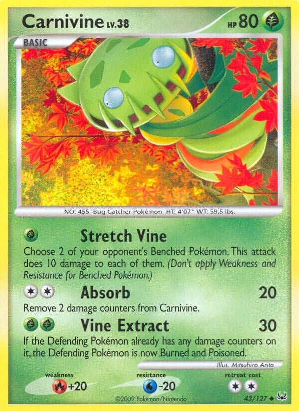 Image for Carnivine (43) (Platinum) (43/127) - Pokemon