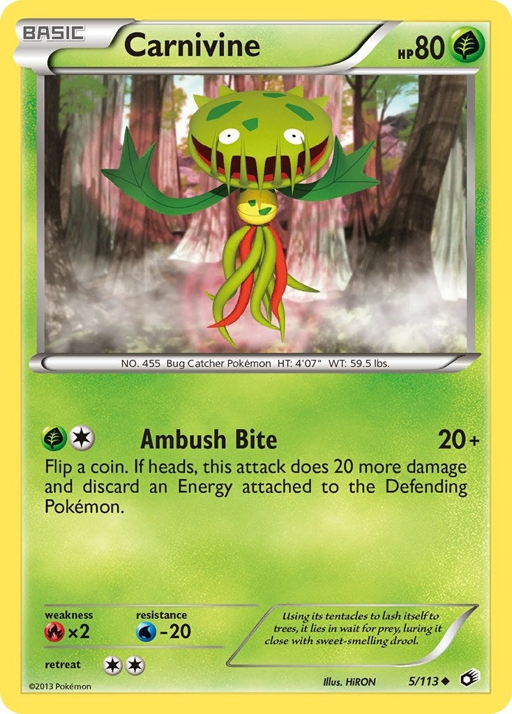 Image for Carnivine (Legendary Treasures) (5/113) - Pokemon