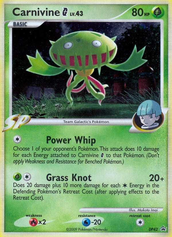 Image for Carnivine G - DP42 (Diamond and Pearl Promos) (DP42) - Pokemon