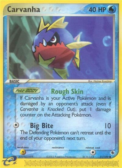 Image for Carvanha (Ruby and Sapphire) (51/109) - Pokemon