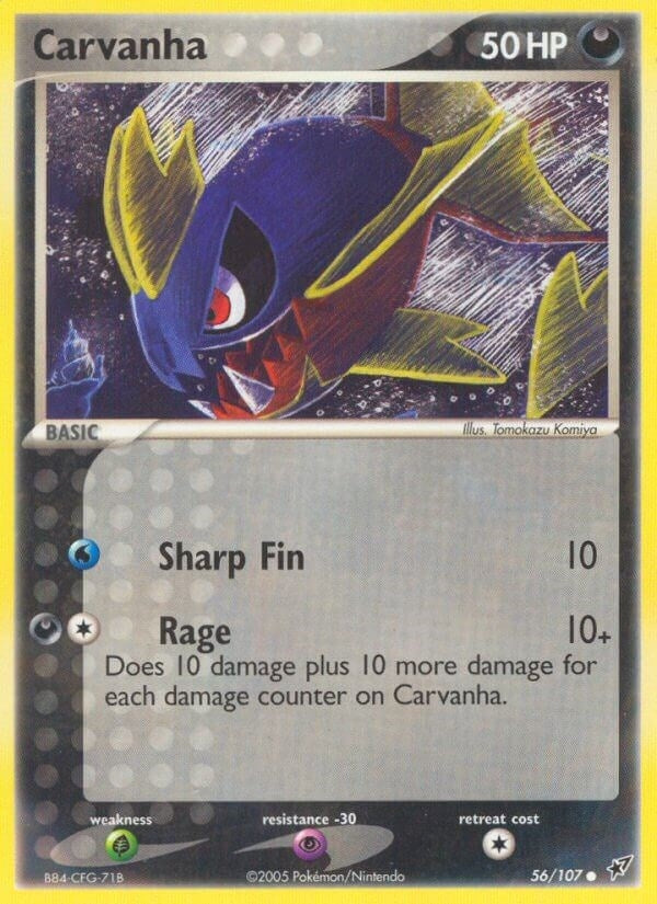 Image for Carvanha (Deoxys) (56/107) - Pokemon