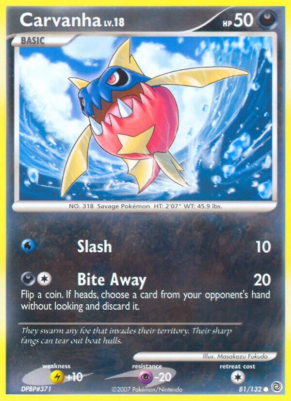 Image for Carvanha (Secret Wonders) (81/132) - Pokemon